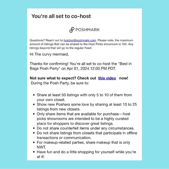 BAGS! CO-HOSTING MY 10th PARTY! Monday 4/01 @ 11:00 CST - Picture 3 of 15